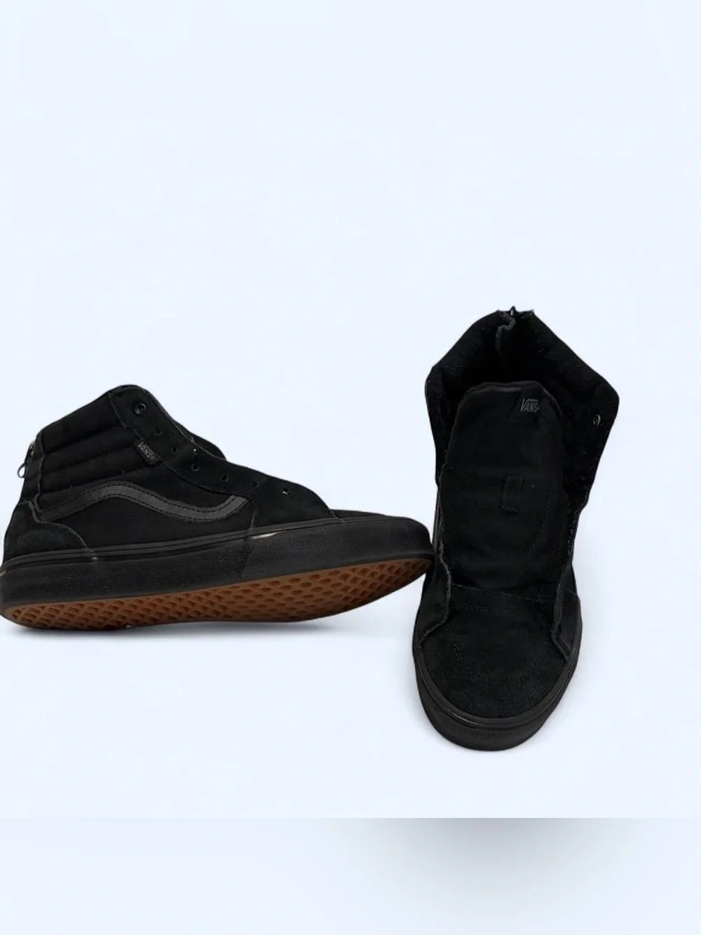 Vans Black High-Top Skate Sneakers with Gum Sole
